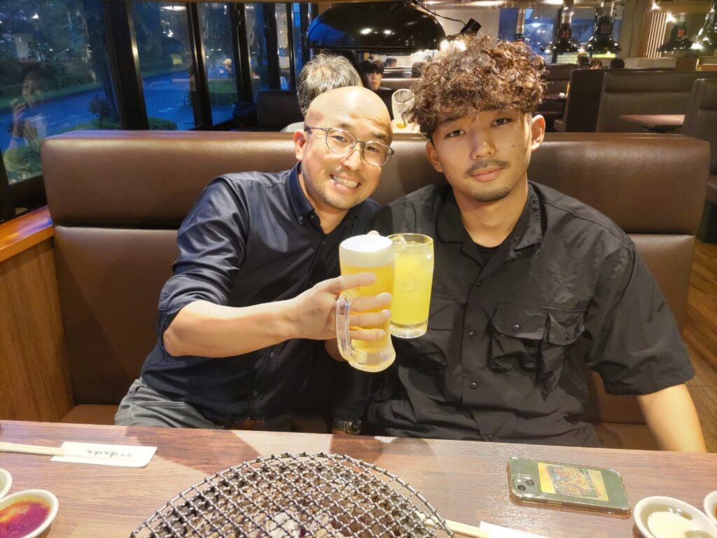 始めての乾杯 写真