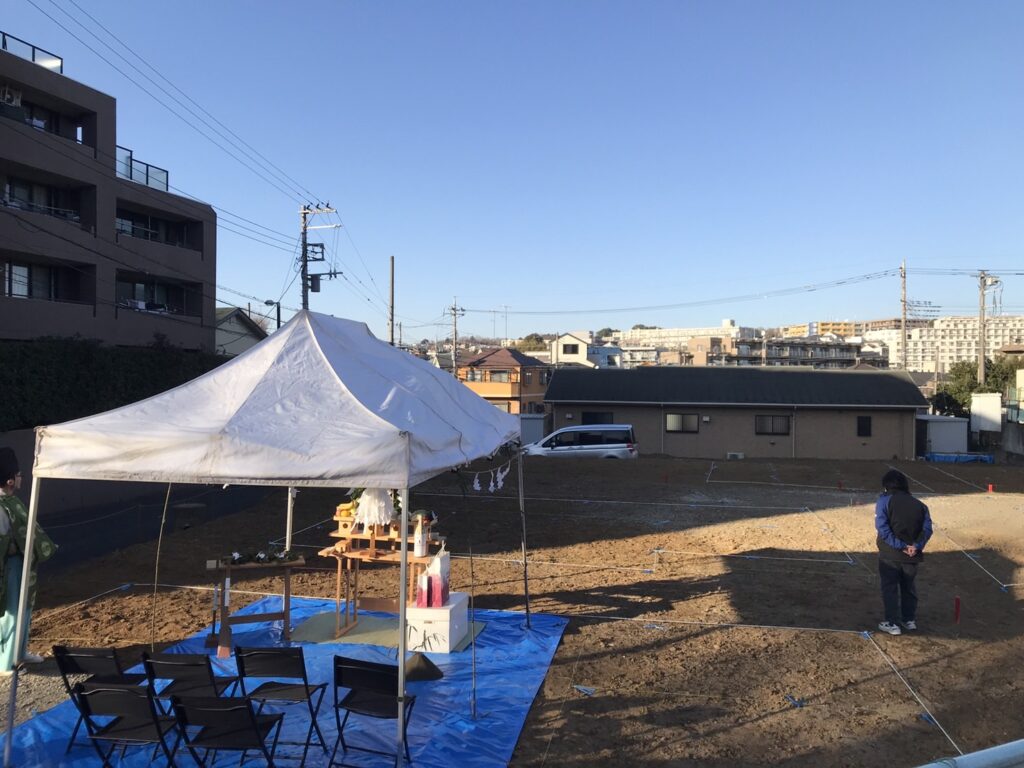 今年初の地鎮祭 写真